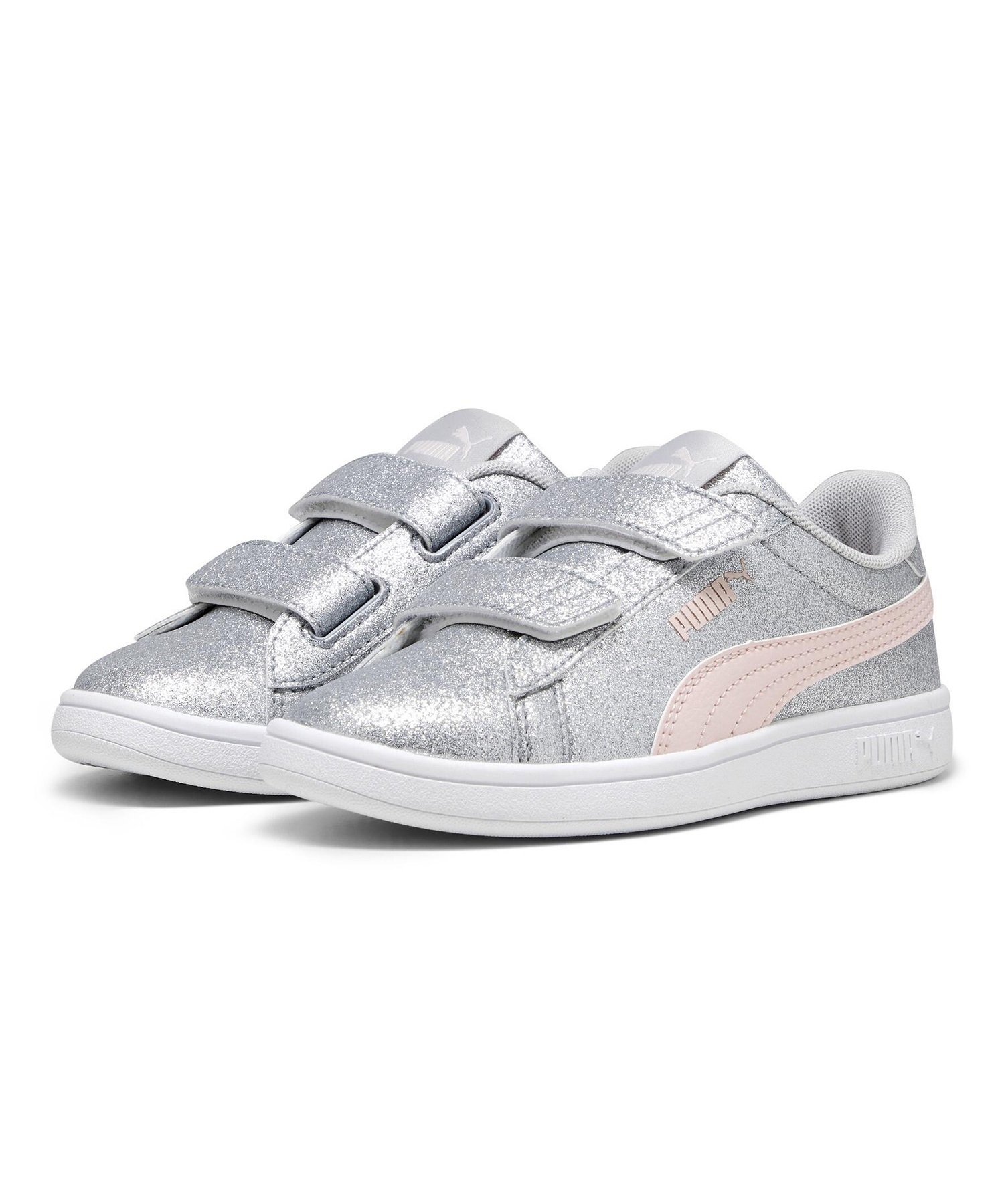 PUMA プーマ スマッシュ 3.0 グリッツグラム 394686 キッズ シューズ スニーカー(02-17.0cm)