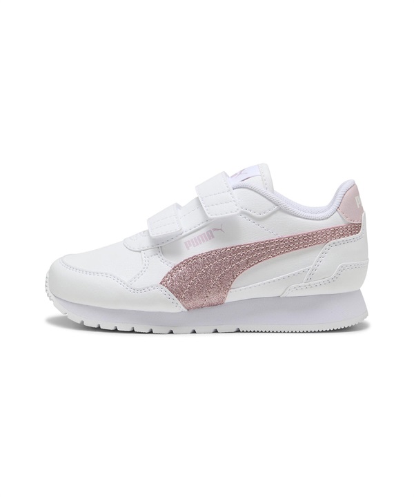 PUMA プーマ シューズ スニーカー キッズ 子供 ベルクロ STランナー V4 SL グリッター V PS 401587