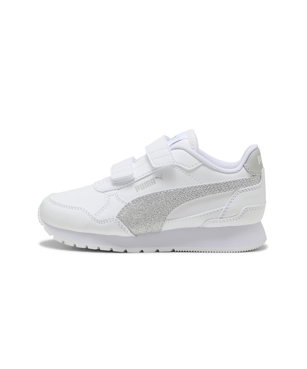PUMA プーマ シューズ スニーカー キッズ 子供 ベルクロ STランナー V4 SL グリッター V PS 401587