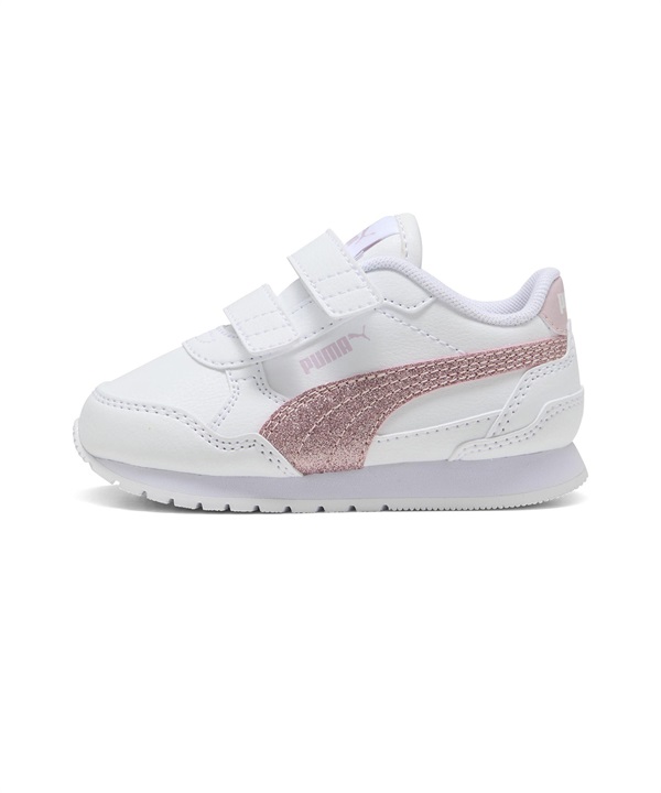 PUMA プーマ シューズ スニーカー キッズ 子供 ベルクロ STランナー V4 SL グリッター V インファント 401592