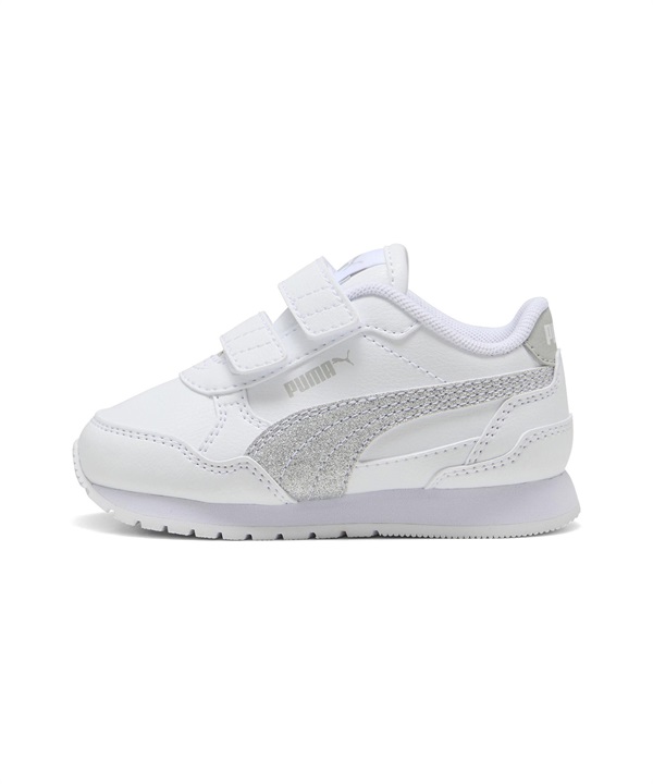 PUMA プーマ シューズ スニーカー キッズ 子供 ベルクロ STランナー V4 SL グリッター V インファント 401592