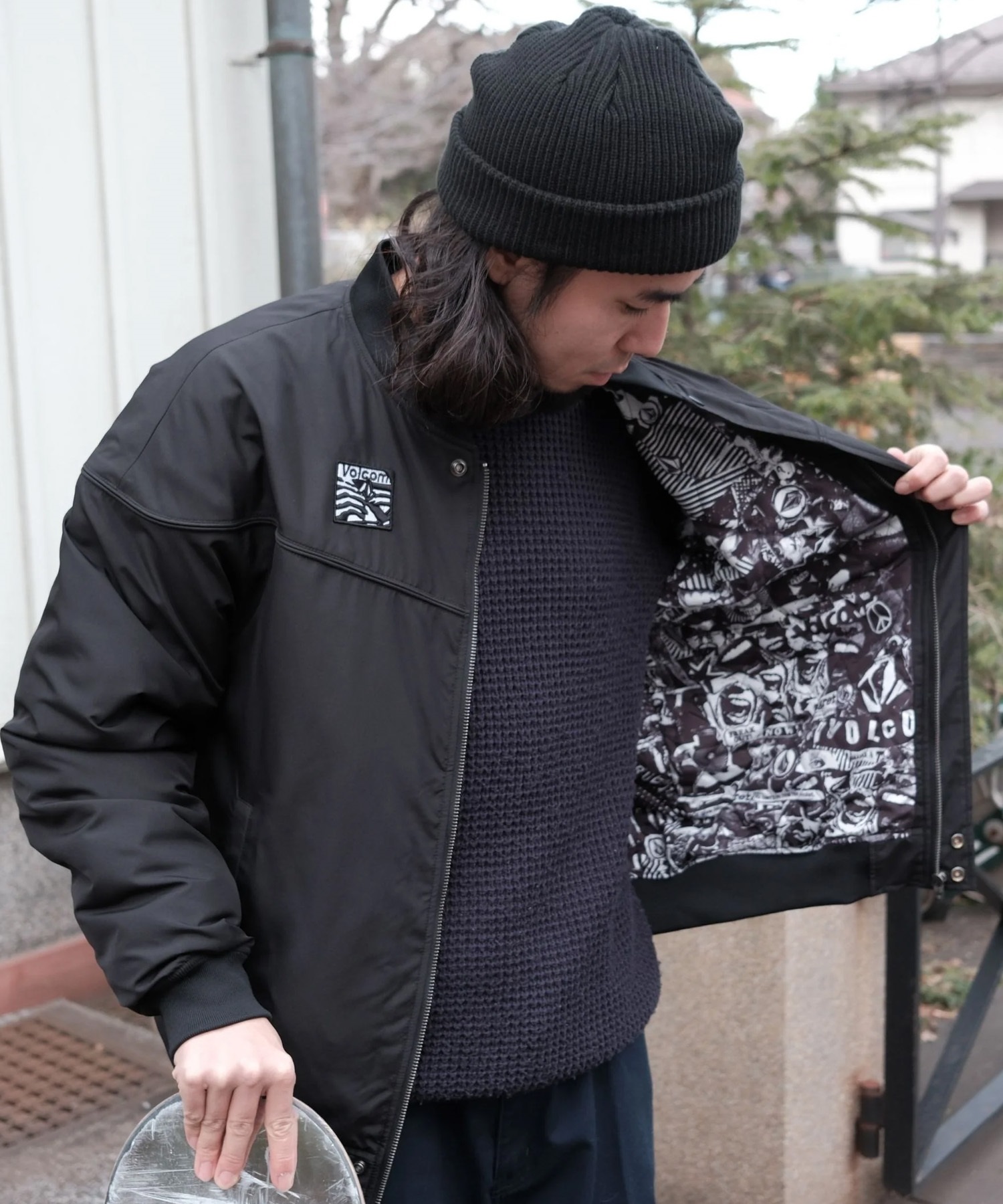 新品　ボルコム　ジャケット　ブルゾン VOLCOM ボルコム ブルゾン メンズ 中綿 ロゴ ダービージャケット