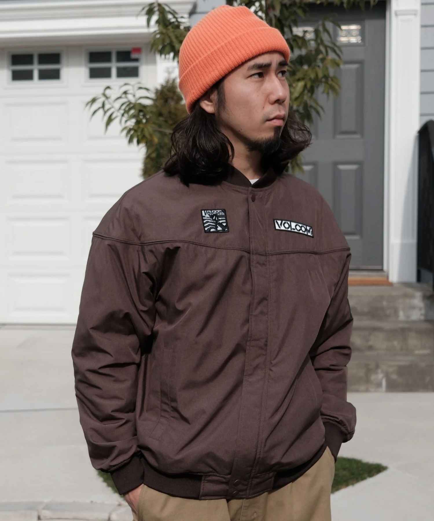 VOLCOM ボルコム ブルゾン メンズ 中綿 ロゴ ダービージャケット