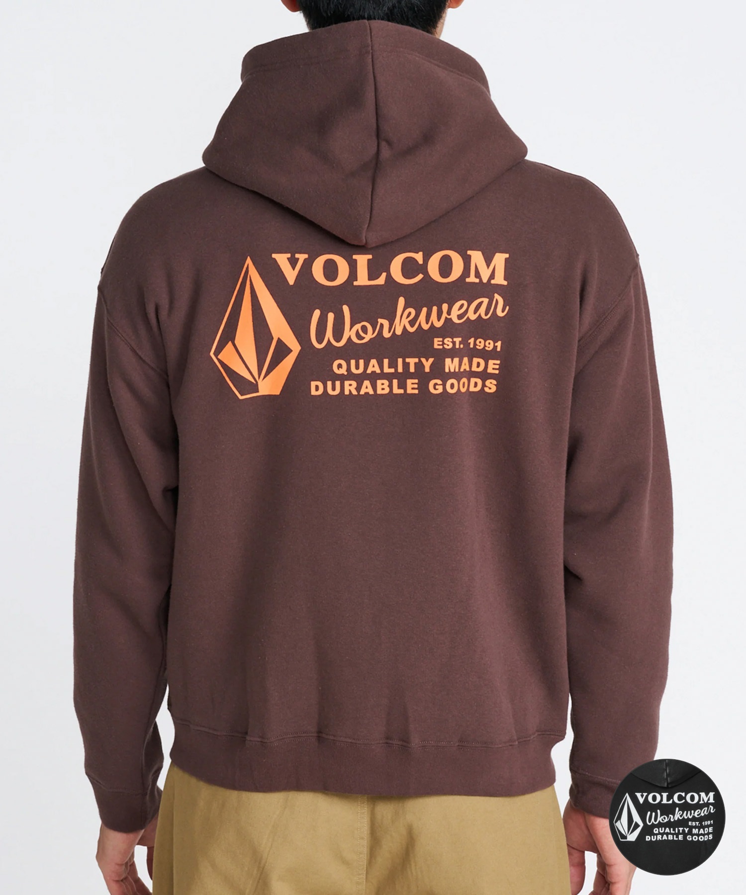 VOLCOM ボルコム ジップアップ パーカー フーディー メンズ ロゴ