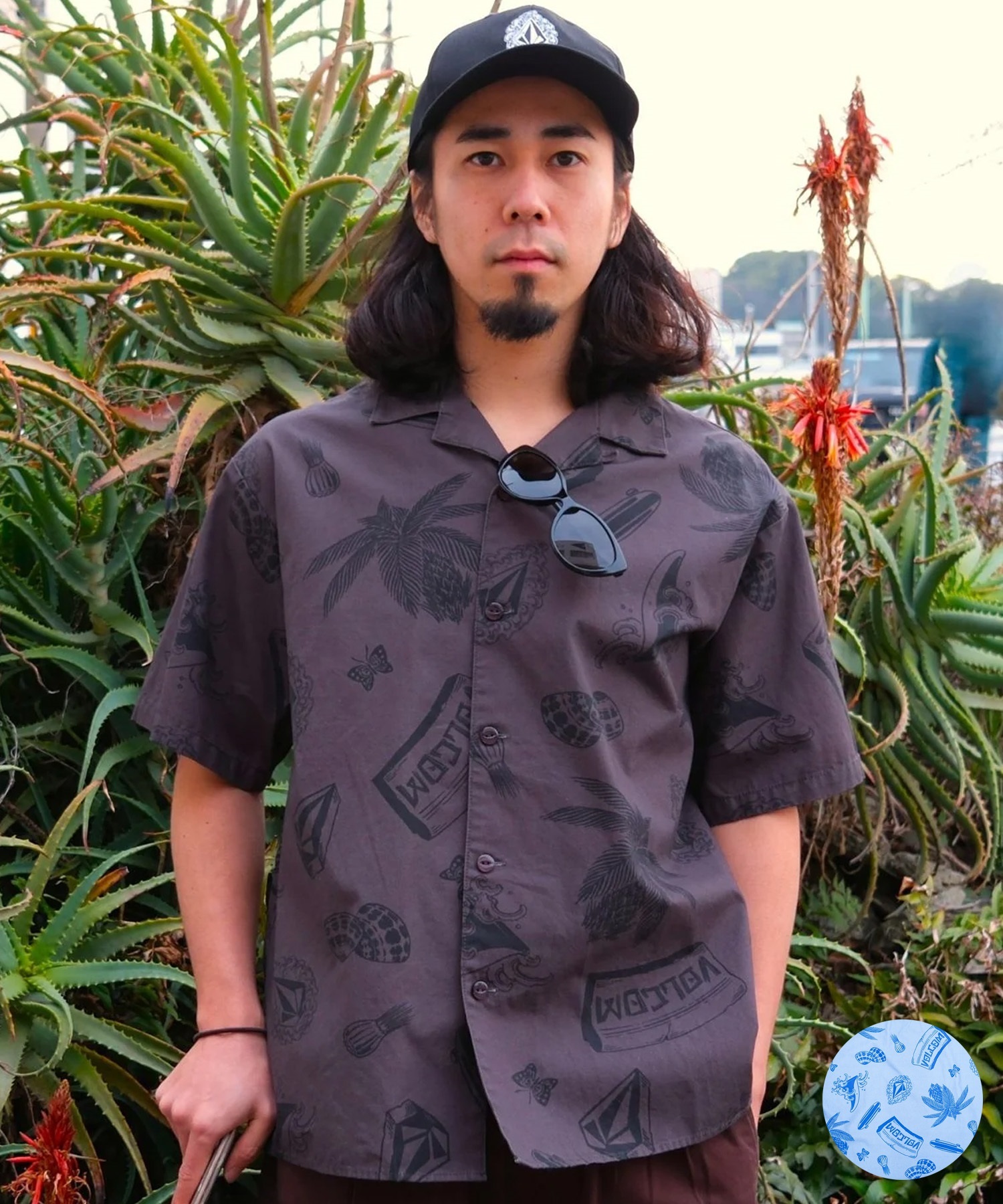 VOLCOM ボルコム 半袖 シャツ メンズ NOZAKA SS AOP SHIRT VSH261001(STN-M)
