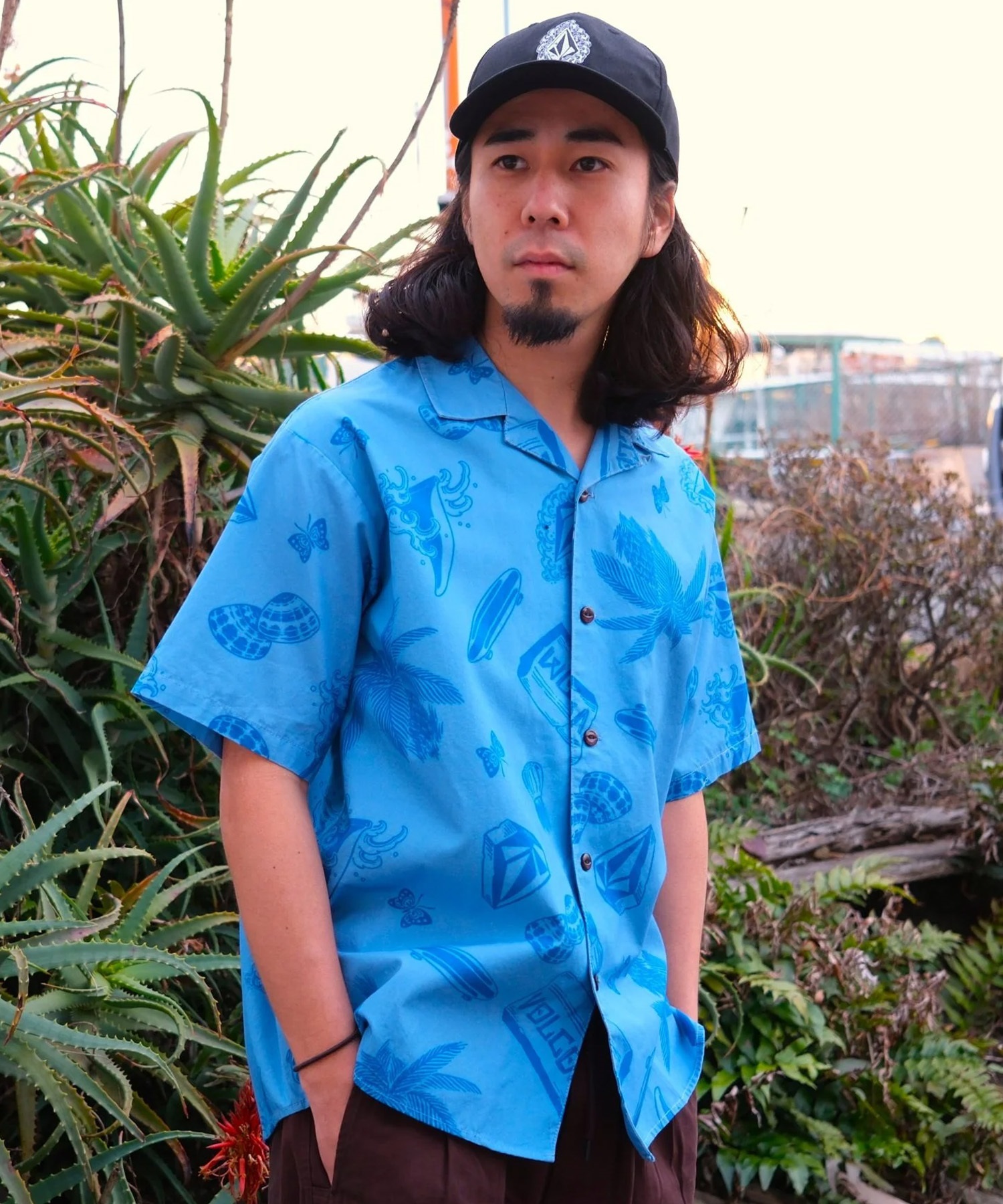 VOLCOM ボルコム 半袖 シャツ メンズ NOZAKA SS AOP SHIRT VSH261001(STN-M)
