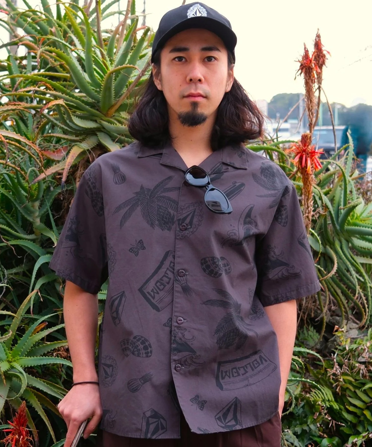 VOLCOM ボルコム 半袖 シャツ メンズ NOZAKA SS AOP SHIRT VSH261001(BLG-M)