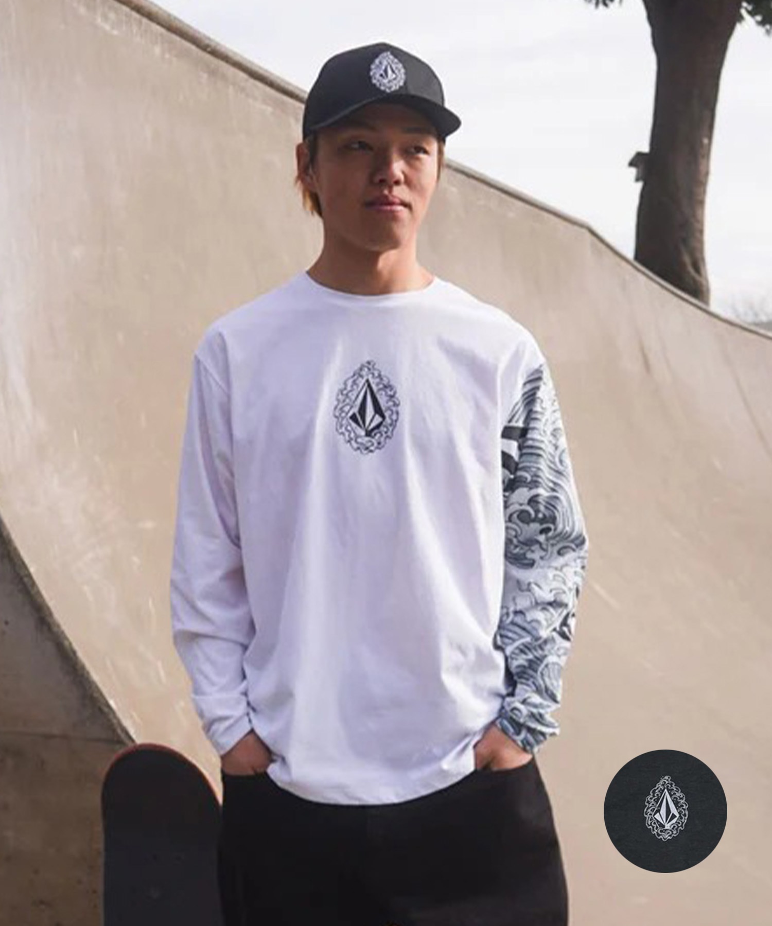 VOLCOM ボルコム 水着 ラッシュガード 野坂稔和コラボ 長袖 NOZAKA LS