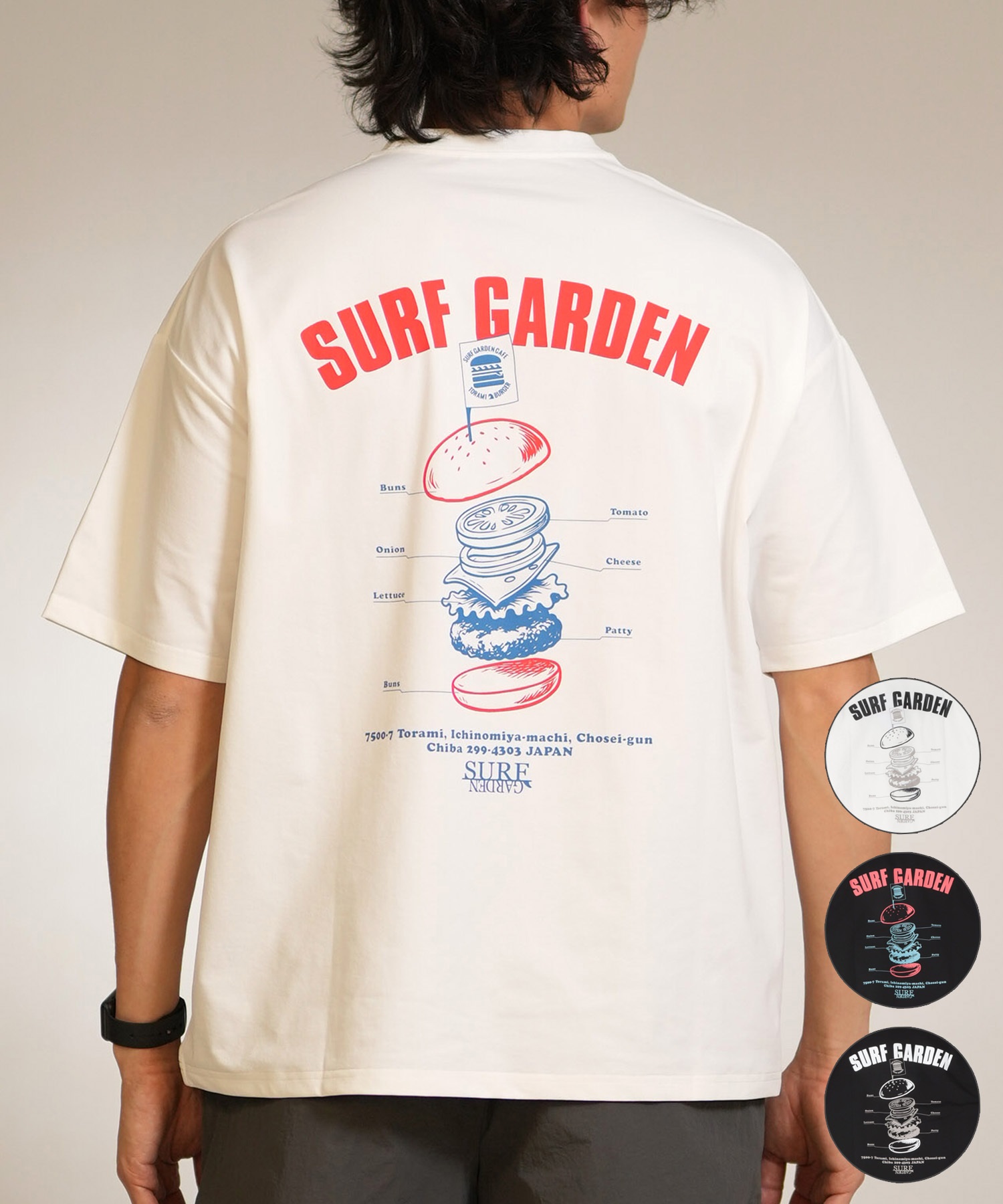 MURASAKI ムラサキ 半袖 Tシャツ メンズ バックプリント SG BURGER TEE