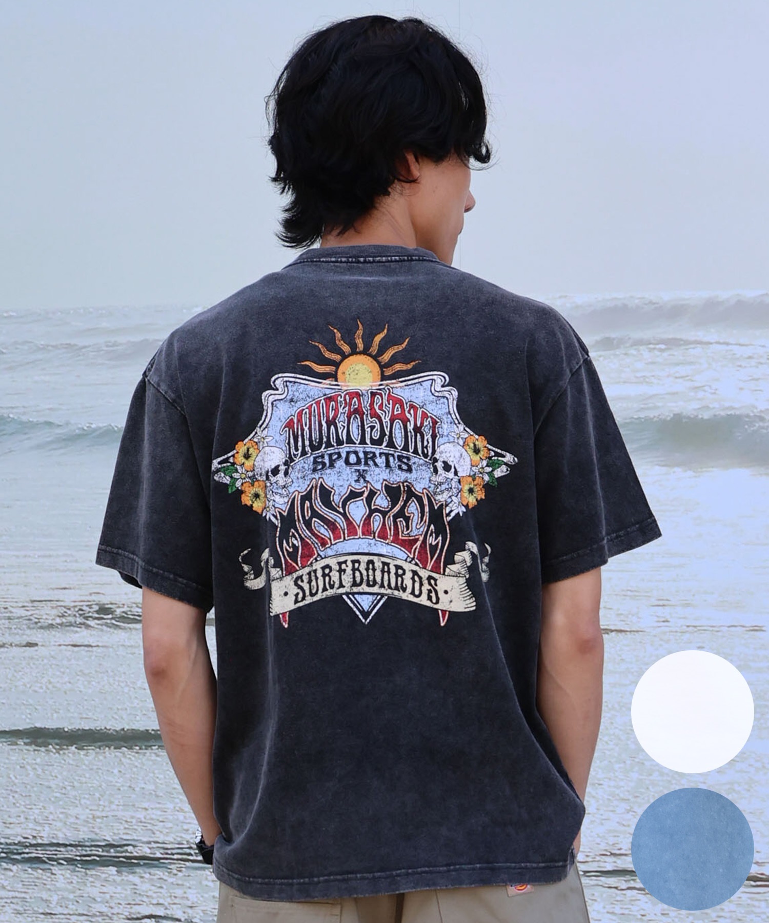 MURASAKI ムラサキ × LOST ロスト コラボレーション 半袖 Tシャツ