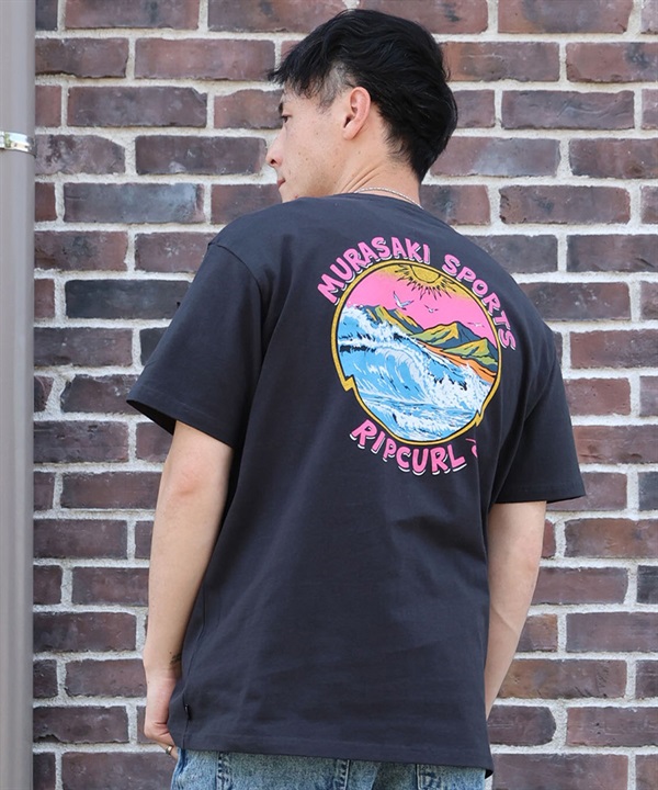 MURASAKI ムラサキ × RIPCURL リップカール コラボレーション 半袖 Tシャツ メンズ M RCM6S-2101 ムラサキスポーツ限定