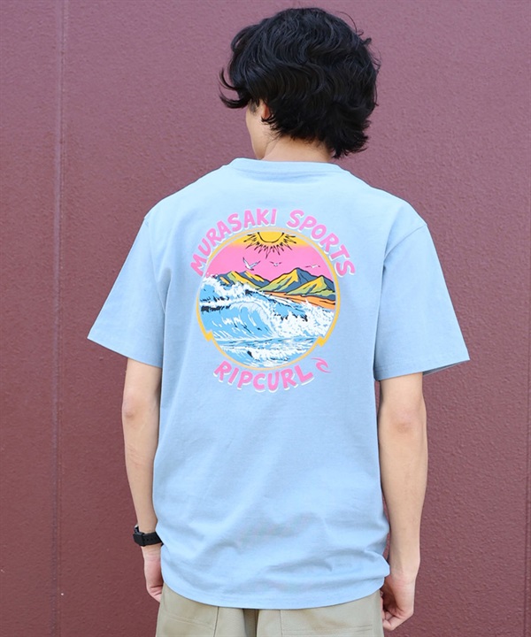MURASAKI ムラサキ × RIPCURL リップカール コラボレーション 半袖 Tシャツ メンズ M RCM6S-2101 ムラサキスポーツ限定