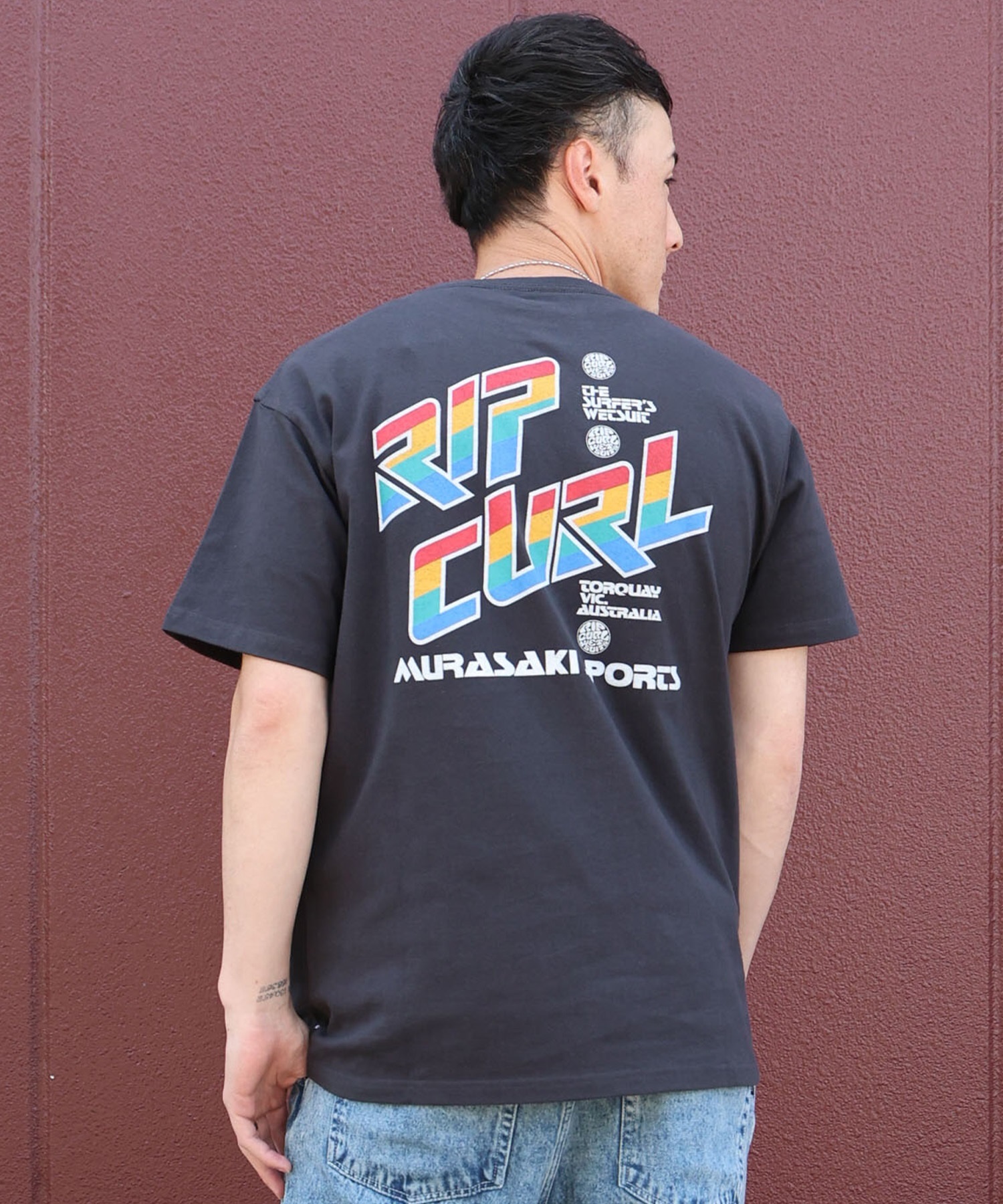 MURASAKI ムラサキ × RIPCURL リップカール コラボレーション 半袖 T MURASAKI ムラサキ × RIPCURL リップカール コラボレーション 半袖 T