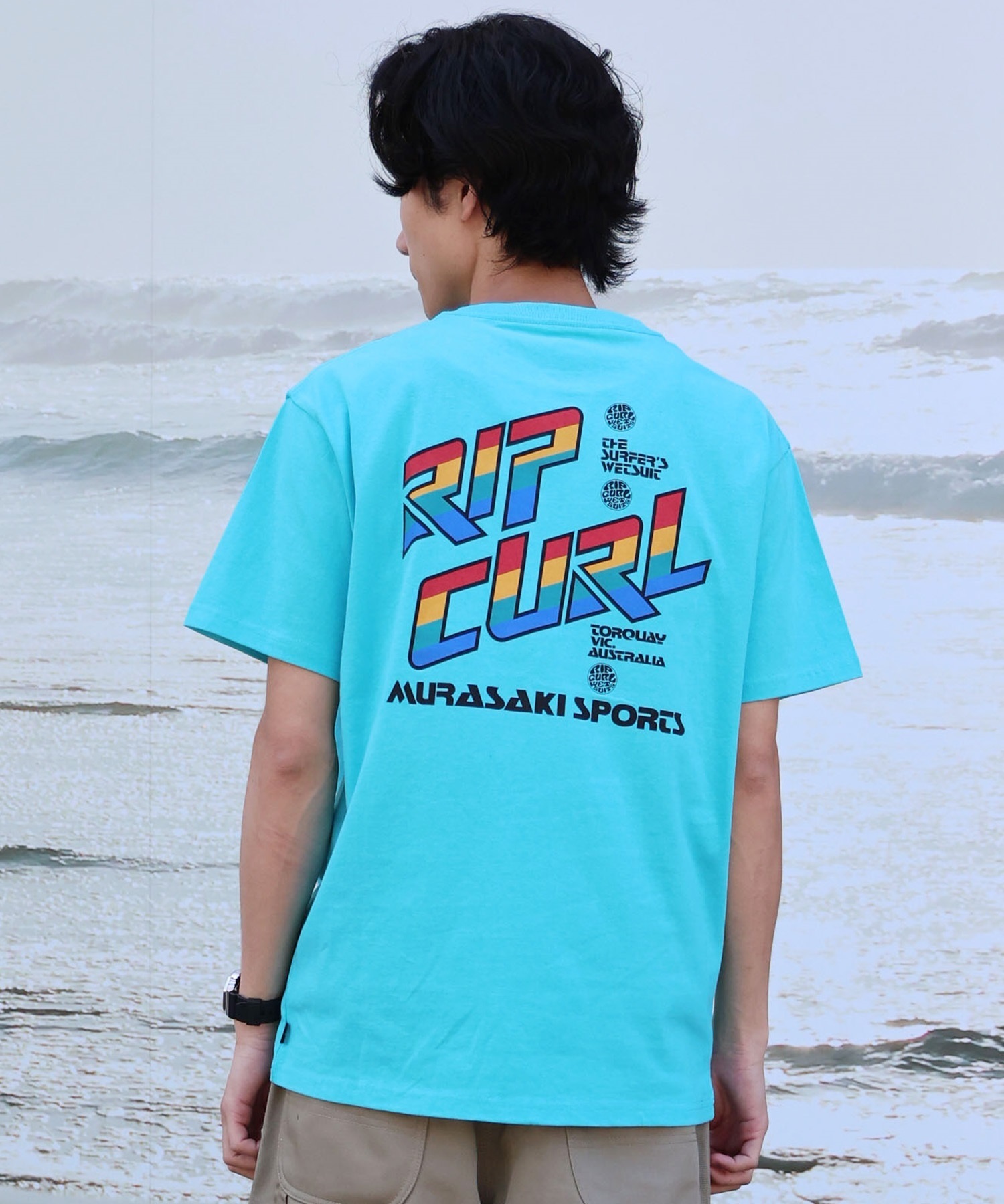 MURASAKI ムラサキ × RIPCURL リップカール コラボレーション 半袖 T