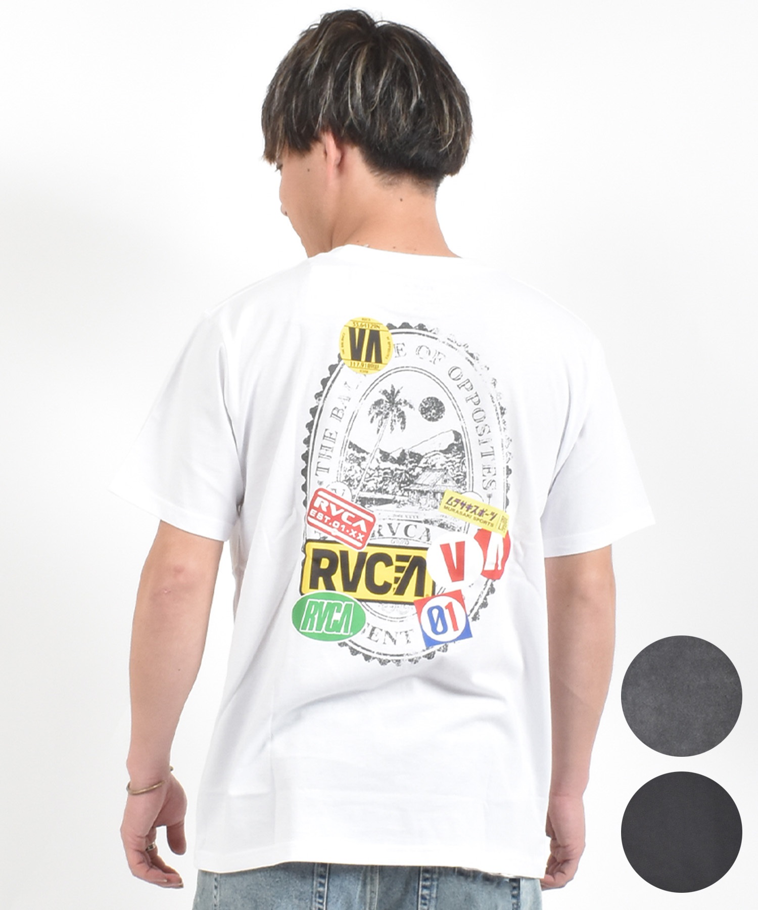 MURASAKI ムラサキ × RVCA ルーカ コラボレーション 半袖 Tシャツ