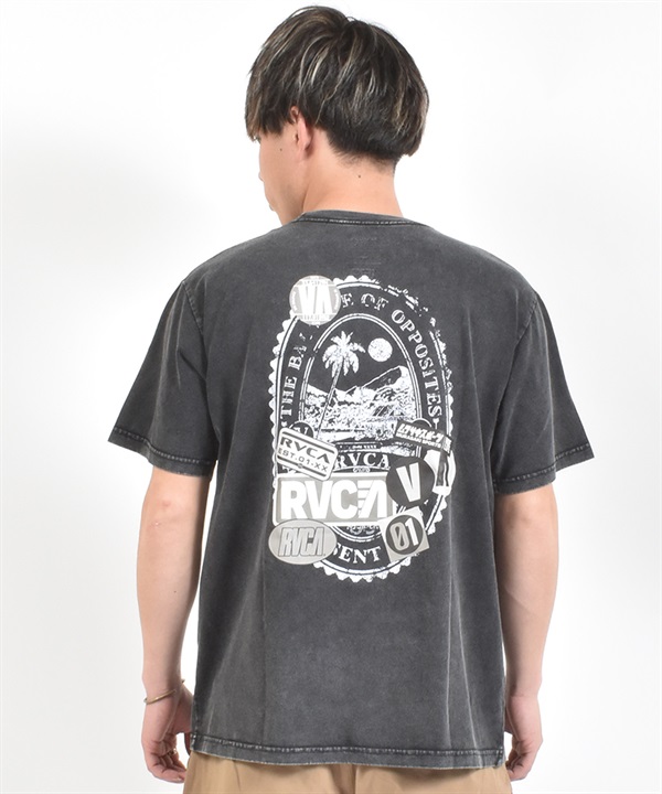 MURASAKI ムラサキ × RVCA ルーカ コラボレーション 半袖 Tシャツ メンズ VACATION TAG RVCA SS BG04AP08 ムラサキスポーツ限定