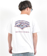 MURASAKI ムラサキ × QUIKSILVER クイックシルバー コラボレーション 半袖 Tシャツ メンズ QST262609M ムラサキスポーツ限定(WHT-M)