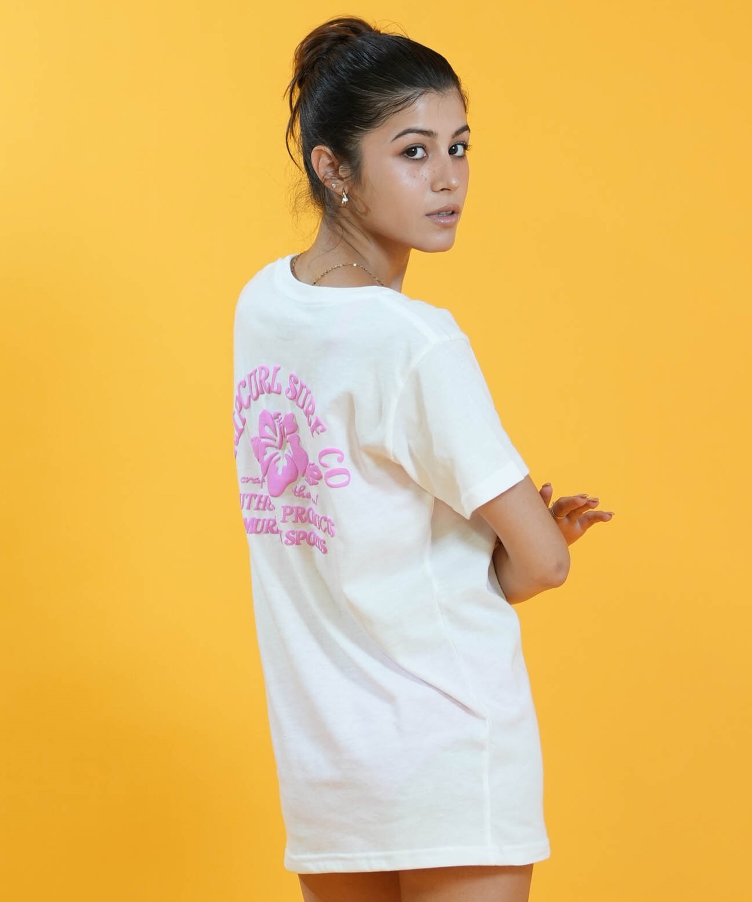 MURASAKI ムラサキ × RIPCURL リップカール 半袖 Tシャツ レディース