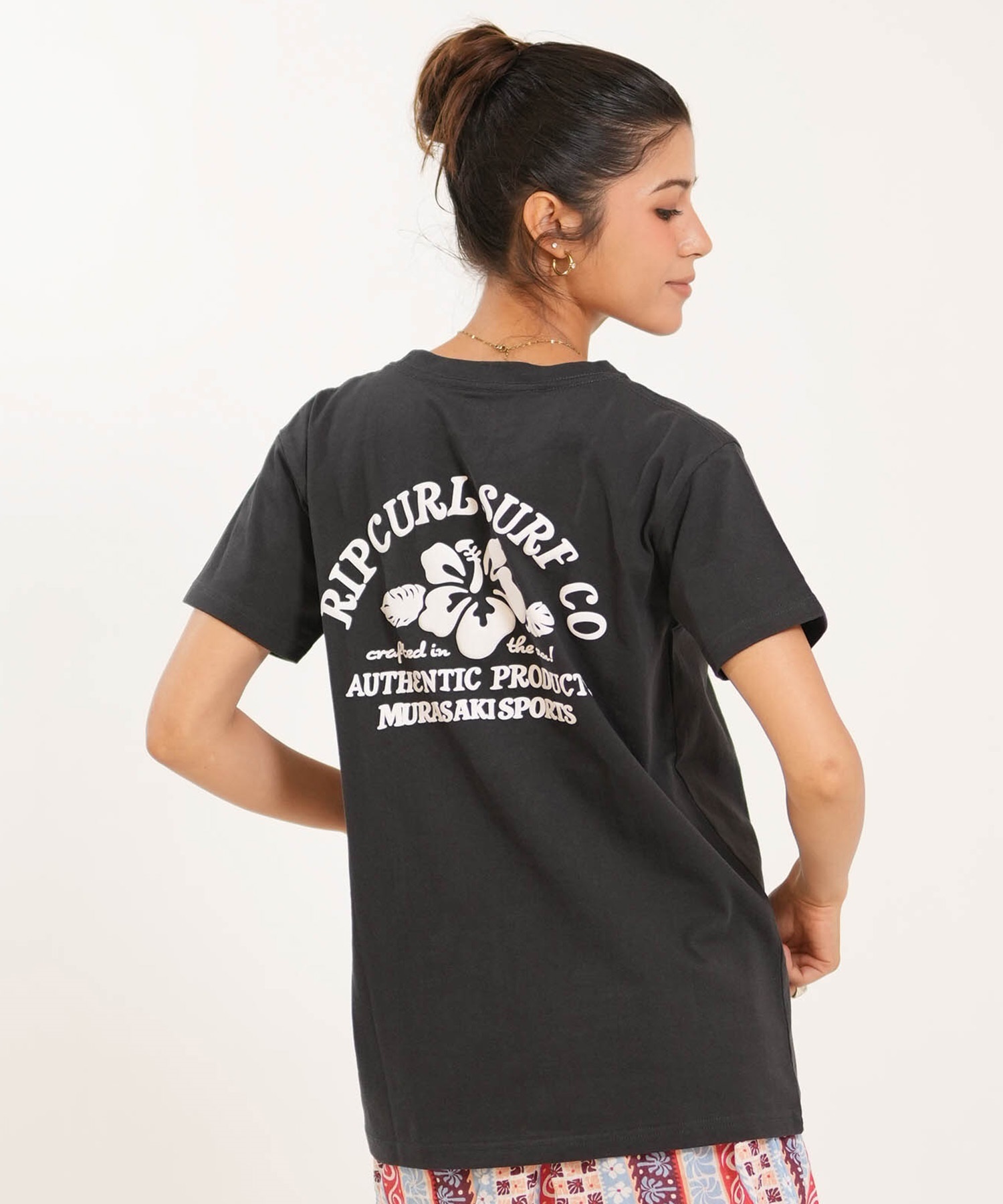 MURASAKI ムラサキ × RIPCURL リップカール 半袖 Tシャツ レディース