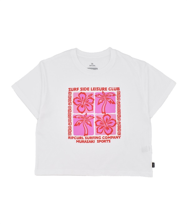 MURASAKI ムラサキ × RIPCURL リップカール 半袖 Tシャツ レディース コラボレーション クロップド丈 M RCL6S-2102