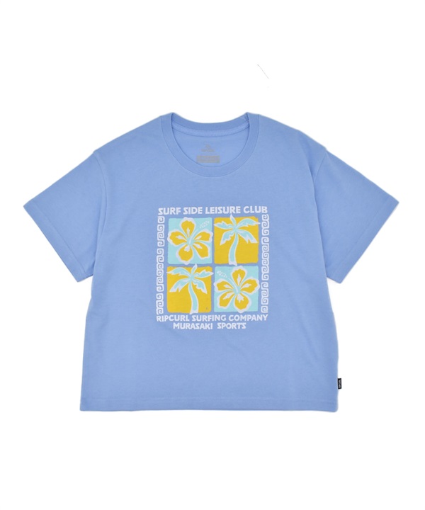 MURASAKI ムラサキ × RIPCURL リップカール 半袖 Tシャツ レディース コラボレーション クロップド丈 M RCL6S-2102