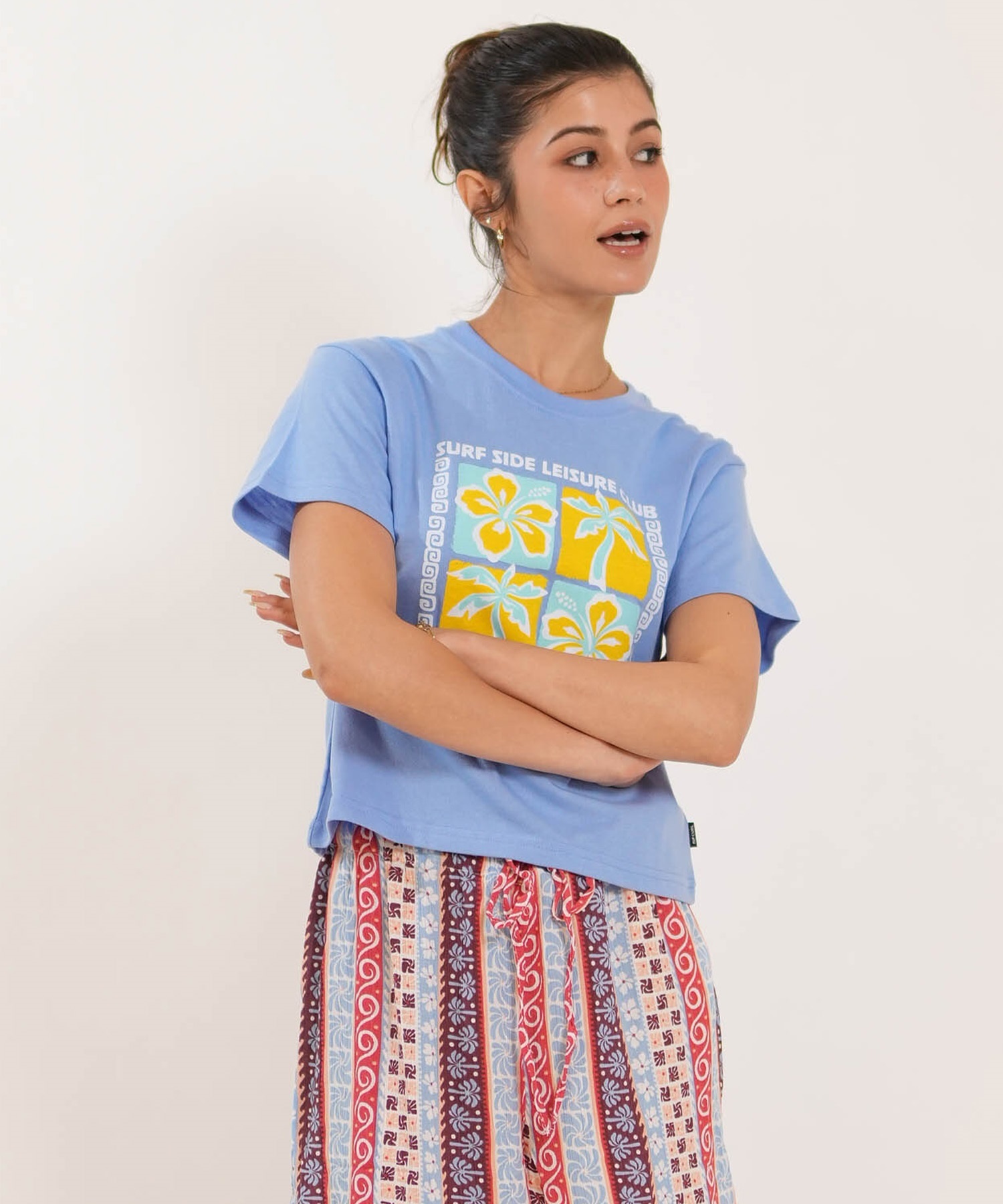 MURASAKI ムラサキ × RIPCURL リップカール 半袖 Tシャツ レディース