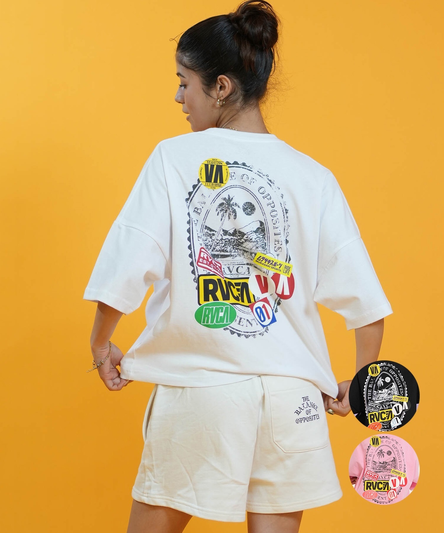 MURASAKI ムラサキ × RVCA ルーカ コラボレーション Tシャツ BG04CP01