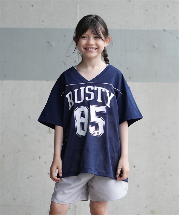RUSTY ラスティ 水着 4点セット キッズ ジュニア 子供 ラッシュTシャツ付き 966802