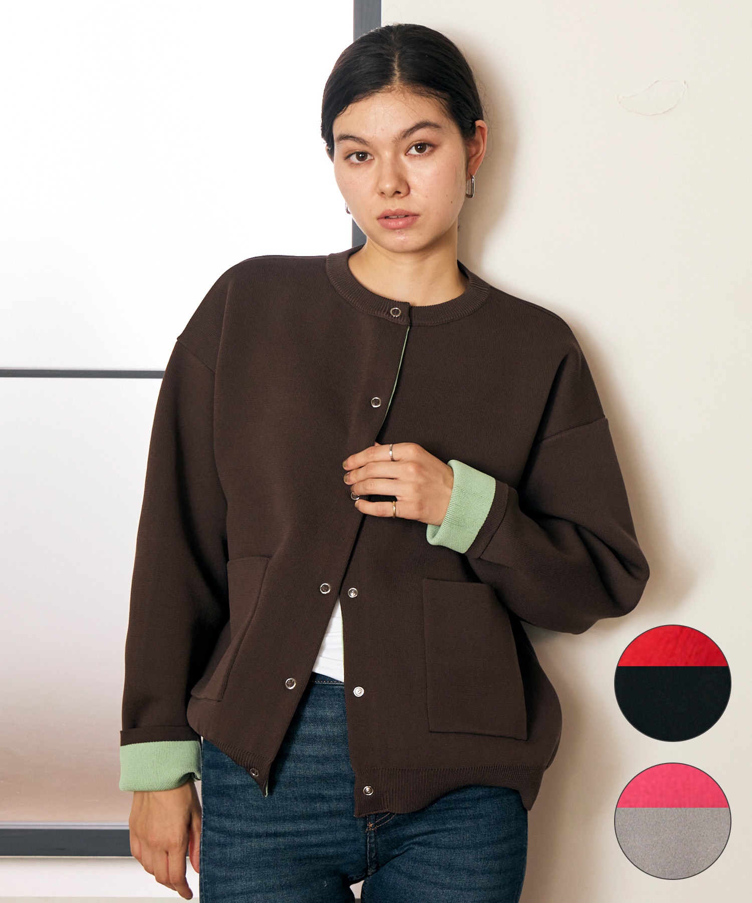 NICENESS WEAVER カーディガン NICENESS WEAVER SRY カーディガン