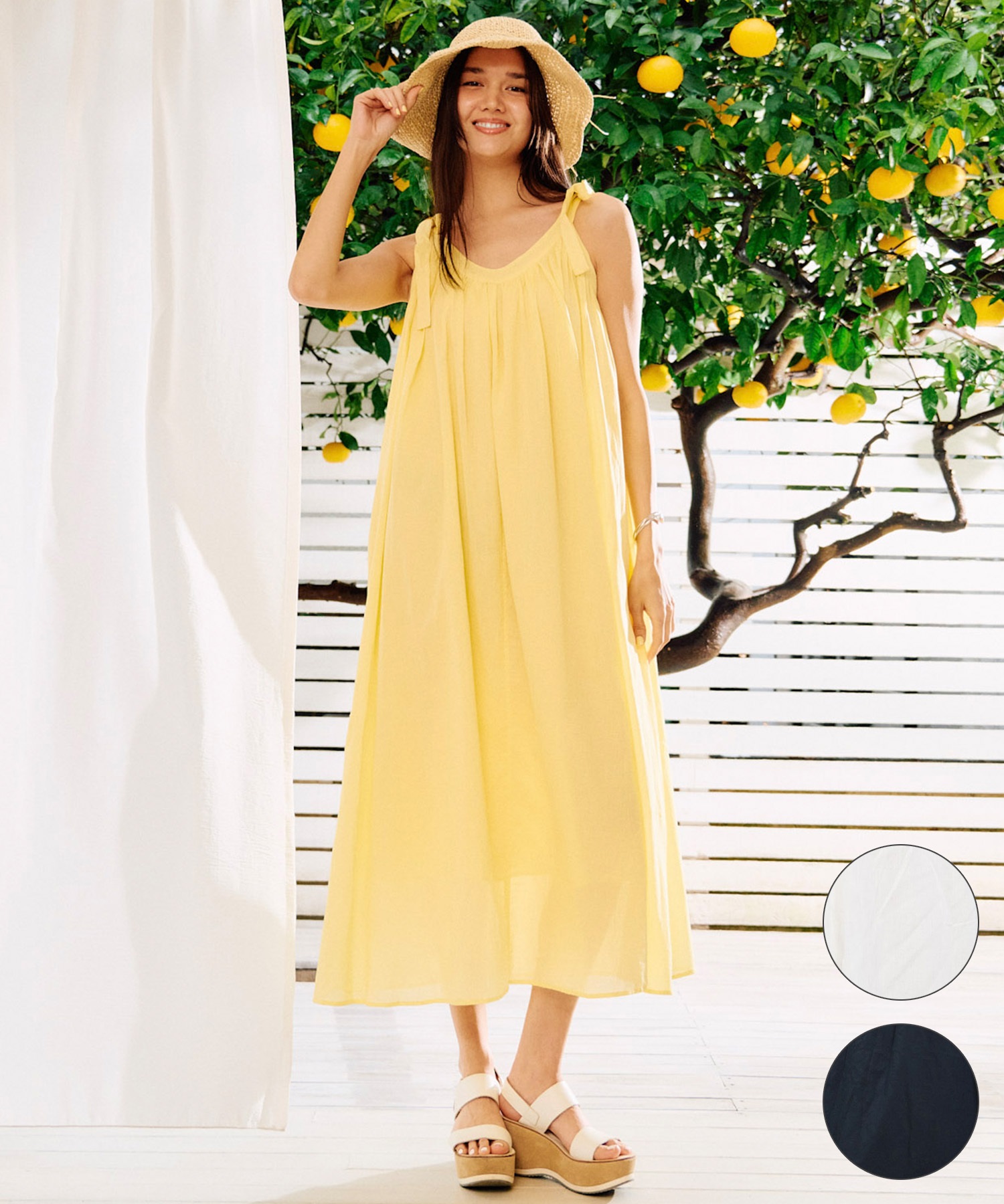 RIKKA FEMME リッカファム ワンピース レディース リボンワンピ ロング丈 RF6S-1402(WHT-FREE)