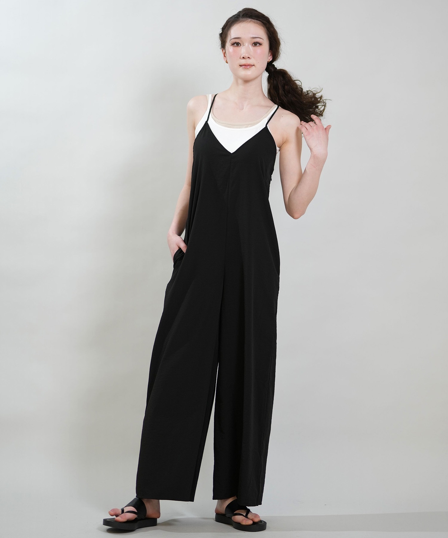 RIKKA FEMME リッカファム サロペット レディース キャミソール 吸水速