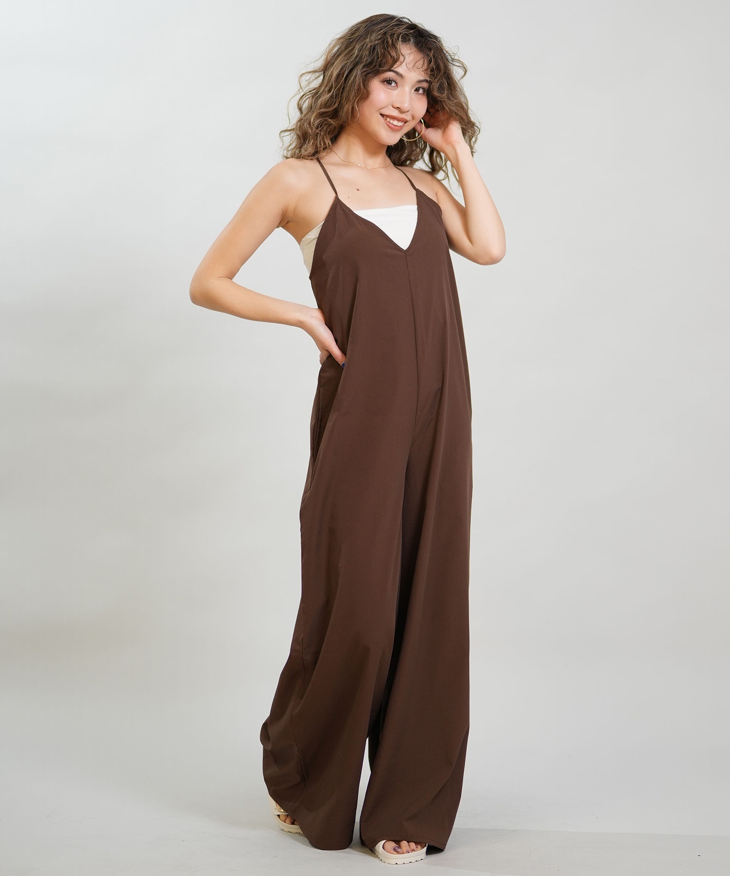 RIKKA FEMME リッカファム サロペット レディース キャミソール 吸水速