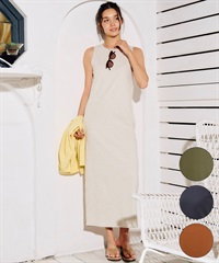 RIKKA FEMME リッカファム ワンピース レディース リブワンピ ロング丈 RF6S-1408(GRY-FREE)