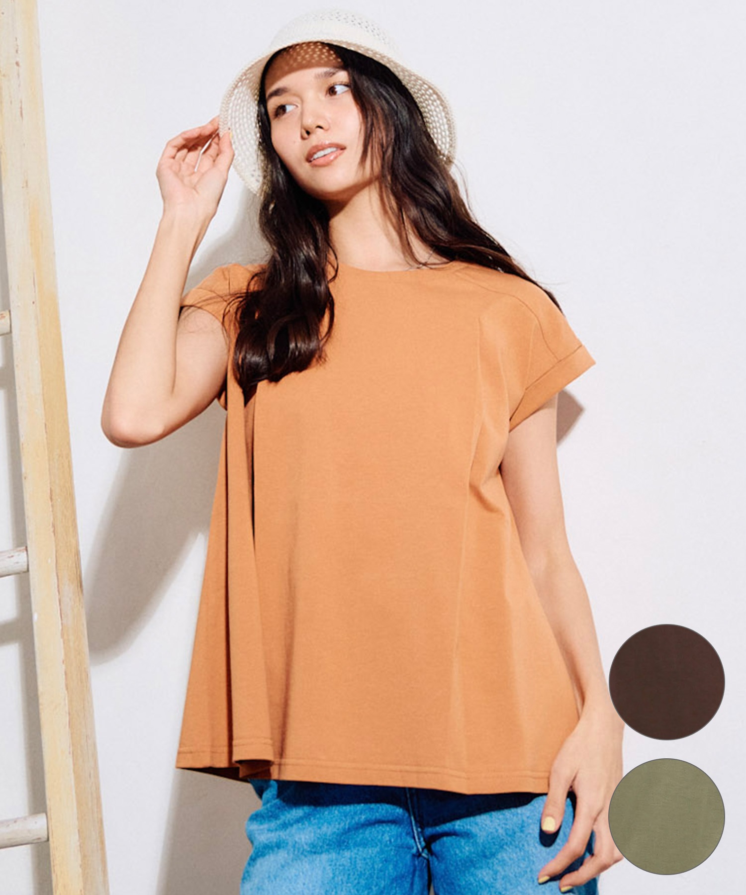 RIKKA FEMME リッカファム 半袖 Tシャツ レディース フレンチスリーブ