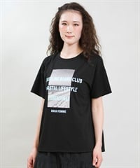 RIKKA FEMME リッカファム 半袖 Tシャツ レディース フォトT UVカット 接触冷感 RF6S-2107(BLK-FREE)