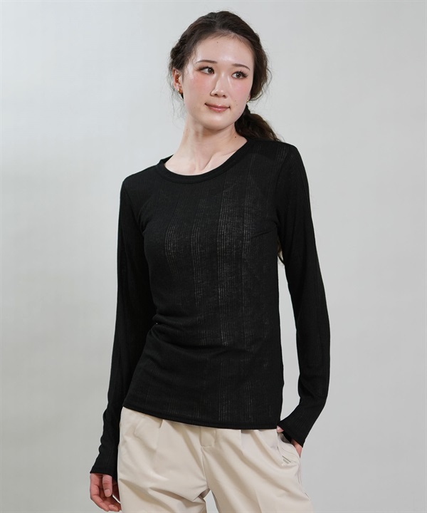 RIKKA FEMME リッカファム 長袖 Tシャツ ロンT レディース シアートップス RF6S-2201