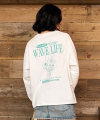 RIKKA FEMME リッカファム 長袖 Tシャツ ロンT レディース バックプリント グラフィック RF6F-2203(WHT-FREE)