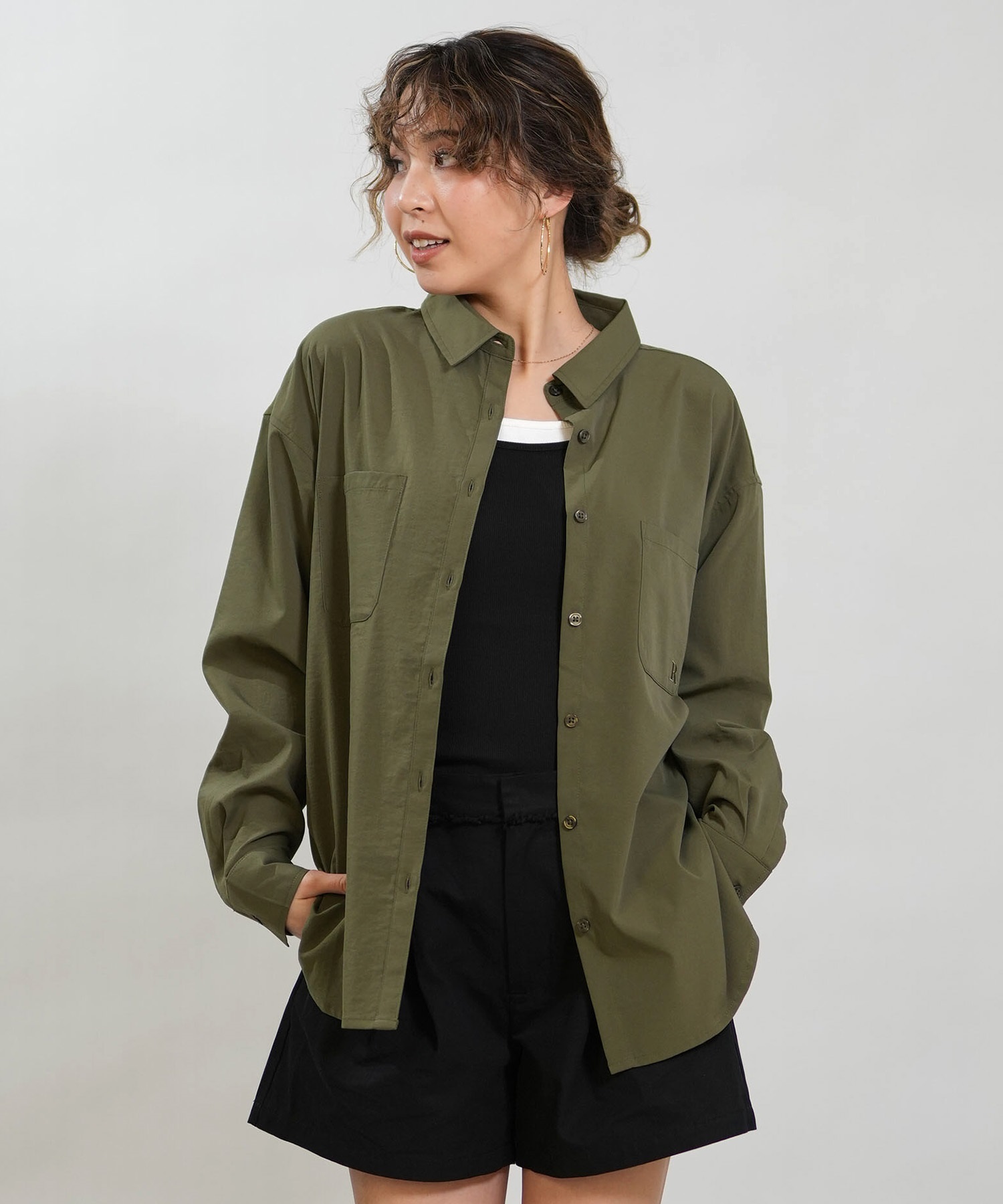 RIKKA FEMME リッカファム 長袖 シャツ レディース 吸水速乾 UVカット