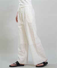 RIKKA FEMME リッカファム ロングパンツ レディース レース刺繍 セットアップ対応 RF6S-3101(WHT-FREE)