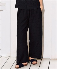 RIKKA FEMME リッカファム ロングパンツ レディース レース刺繍 セットアップ対応 RF6S-3101(BLK-FREE)