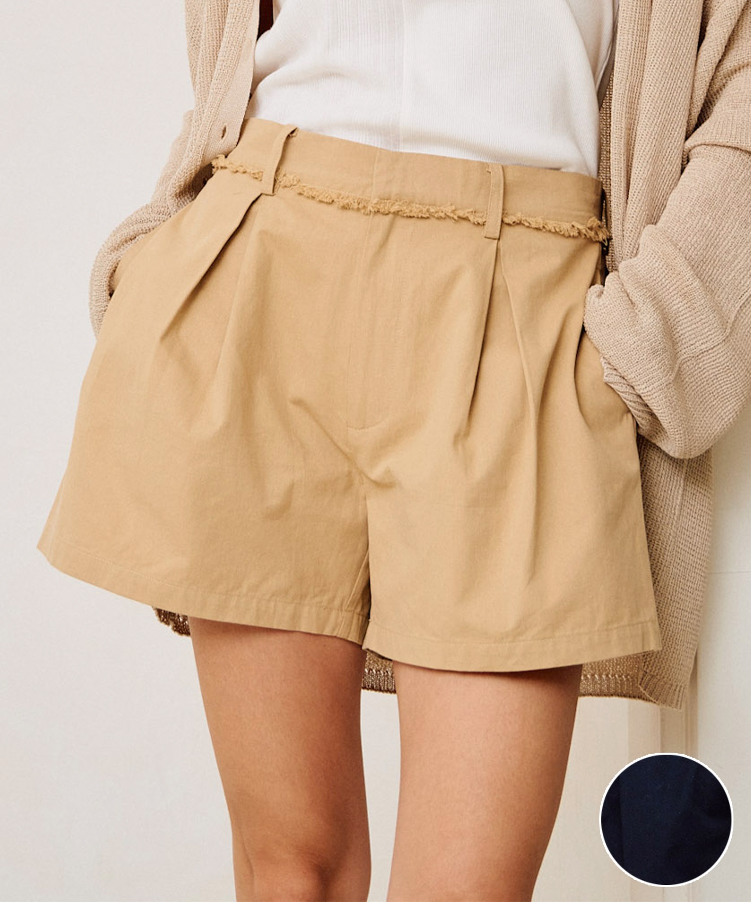 RIKKA FEMME リッカファム ショートパンツ レディース RF6S-3303(BEG-SM)
