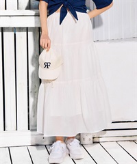 RIKKA FEMME リッカファム スカート レディース ロングスカート ティアードスカート RF6S-3501(WHT-FREE)