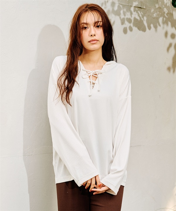 RIKKA FEMME リッカファム レディース ラッシュガード パーカー UVケアラッシュガード 水陸両用 RF6S-4305