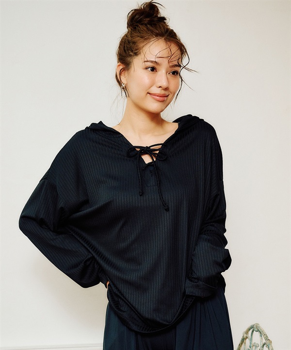 RIKKA FEMME リッカファム レディース ラッシュガード パーカー UVケアラッシュガード 水陸両用 RF6S-4305