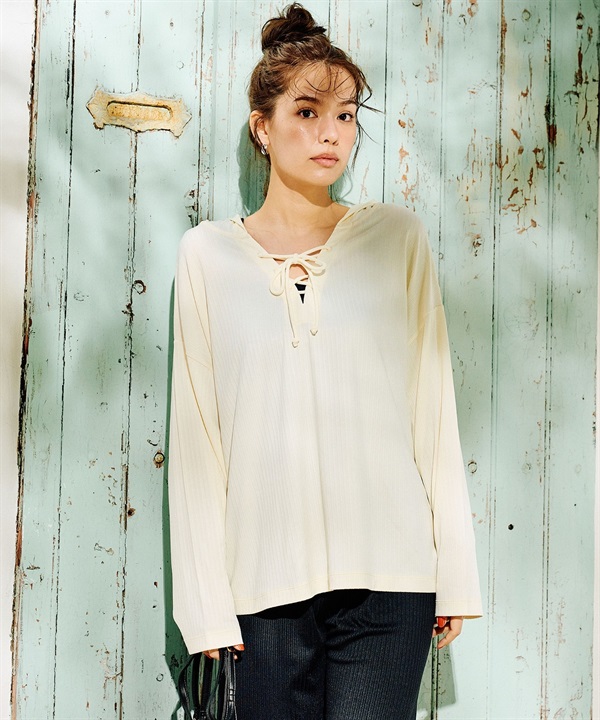 RIKKA FEMME リッカファム レディース ラッシュガード パーカー UVケアラッシュガード 水陸両用 RF6S-4305