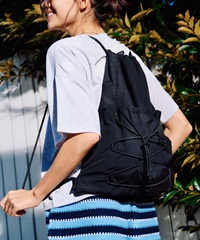 RIKKA FEMME リッカファム ナップサック アニマル柄 ドローコードナップサック RFA6S-0101(BLK-FREE)