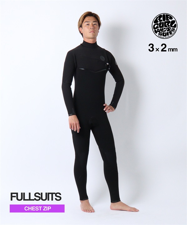 RIPCURL リップカール チェストジップ E-BOMB 17SMFS ウェットスーツ フルスーツ メンズ