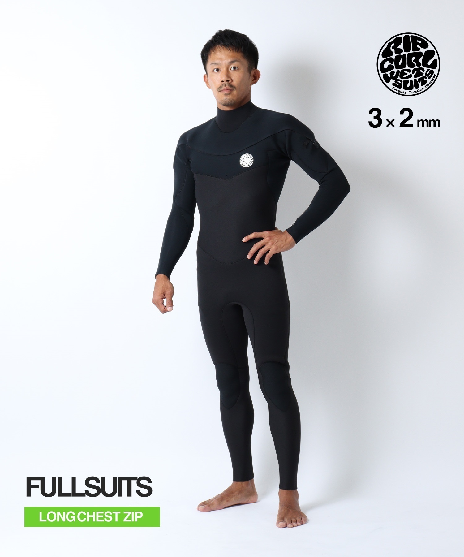 RIPCURL リップカール ロングチェストジップ E-BOM JAPAN ウェット