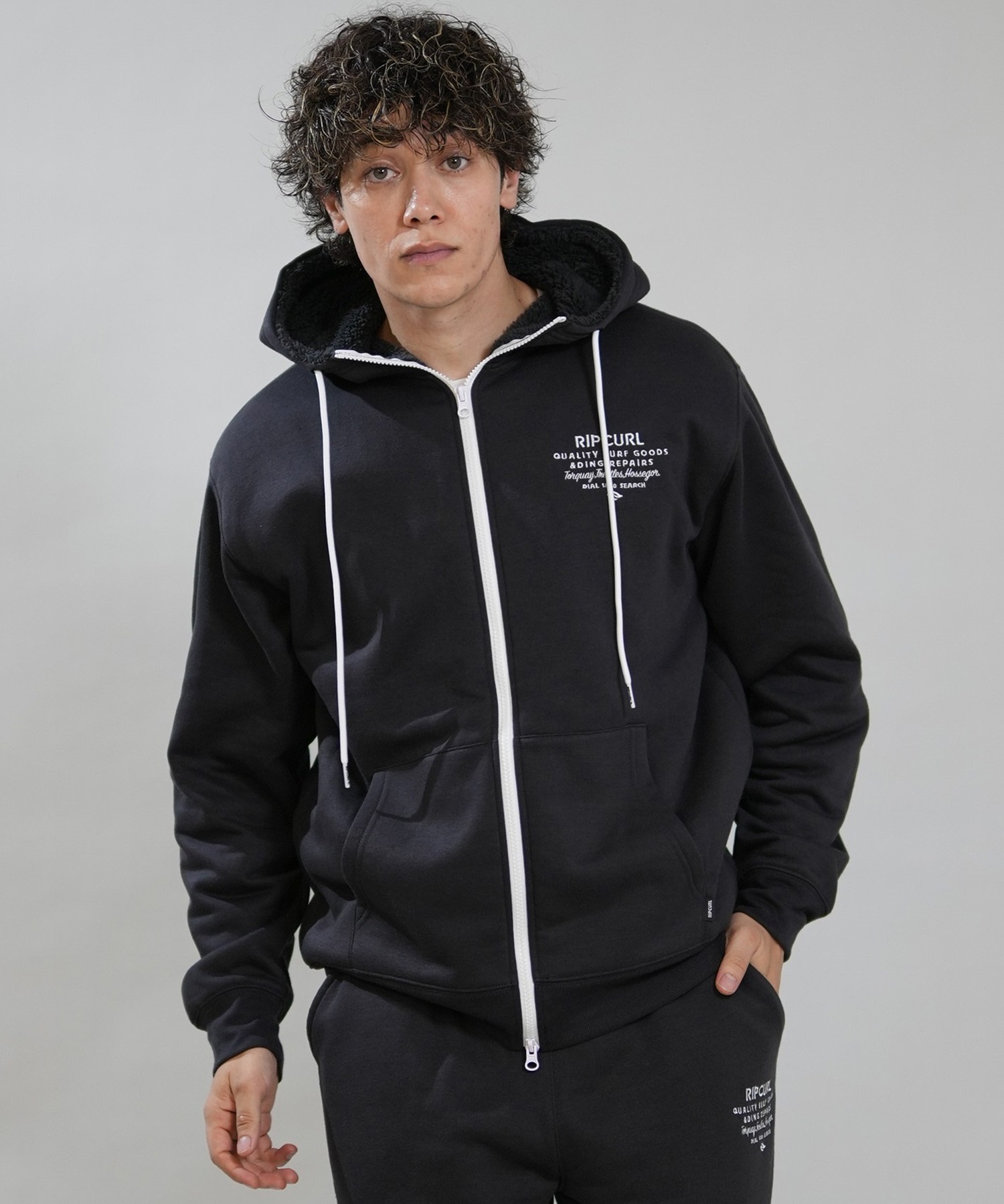 RIP CURL リップカール ジップアップ パーカー フーディー メンズ ロゴ