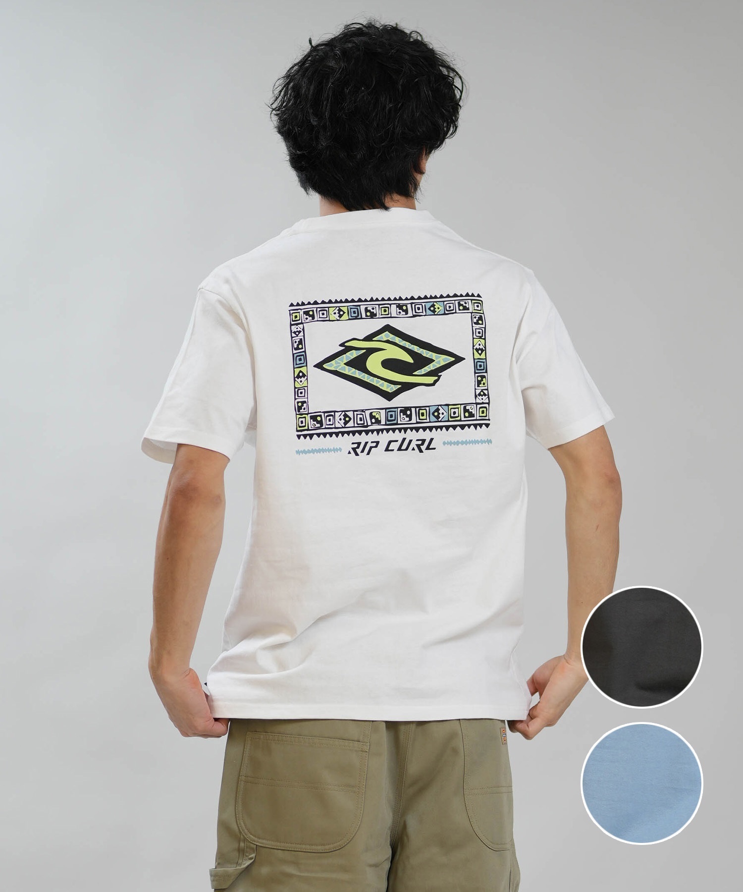 RIP CURL リップカール 半袖 Tシャツ メンズ バックプリント OF THE